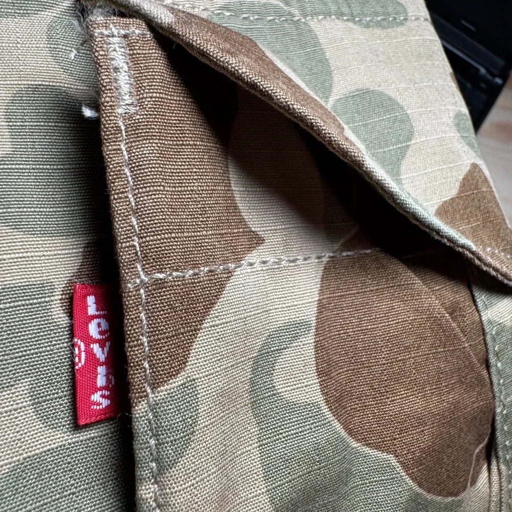 Levis XX Cargo Pants Mens 31x30 BAGGY Camo Ripstop‎